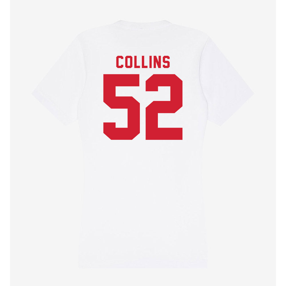 NC State - NCAA Football : David Collins - Women's V-Neck T-Shirt-1