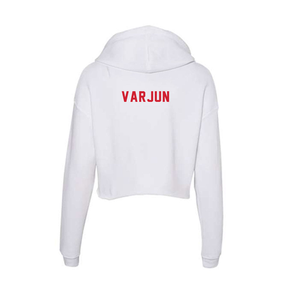 NC State - NCAA Men's Golf : Markus Varjun - Women's Crop Fleece Hoodie-1