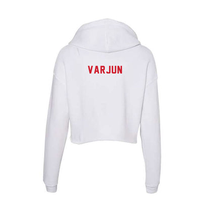 NC State - NCAA Men's Golf : Markus Varjun - Women's Crop Fleece Hoodie-1