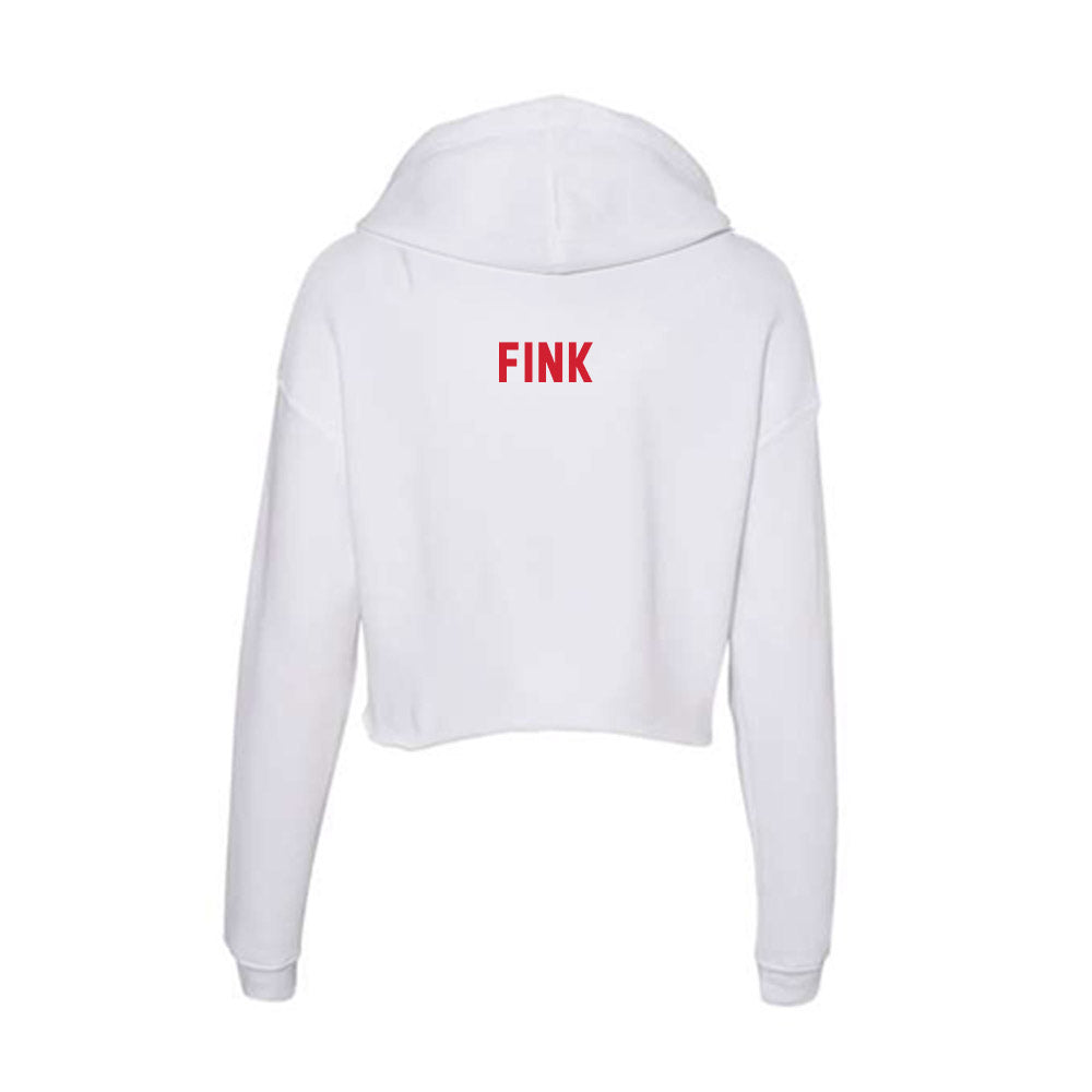 NC State - NCAA Cheerleading : Sara Fink - Women's Crop Fleece Hoodie-1