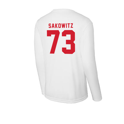 NC State - NCAA Football : Brady Sakowitz - Activewear Long Sleeve T-Shirt-1
