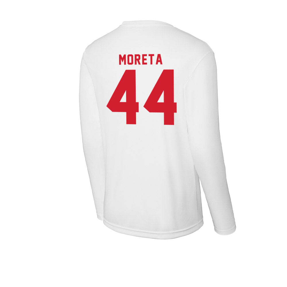 NC State - NCAA Football : Jordan Moreta - Activewear Long Sleeve T-Shirt-1