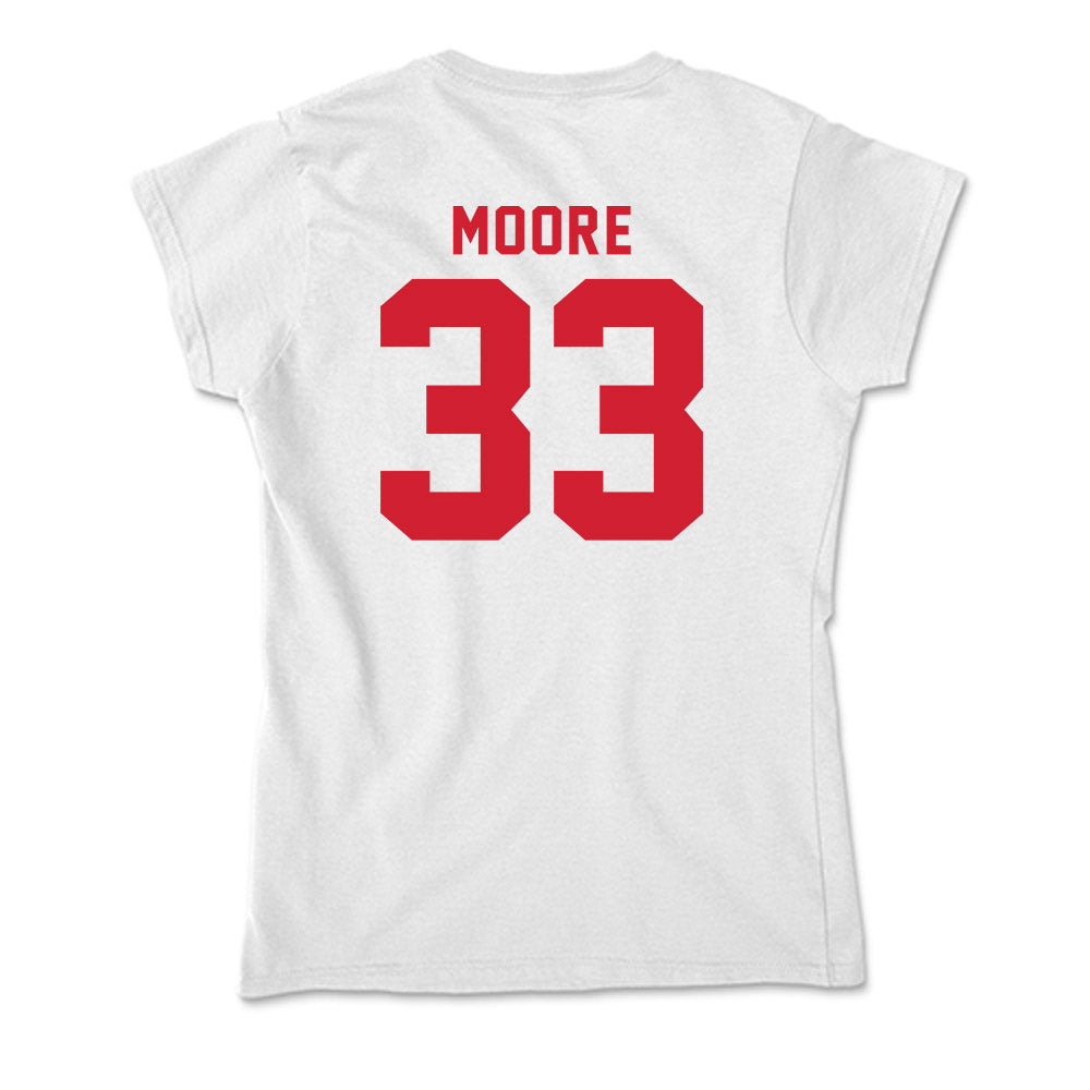 NC State - NCAA Football : Zykir Moore - Soft Style Women’s T-Shirt-1