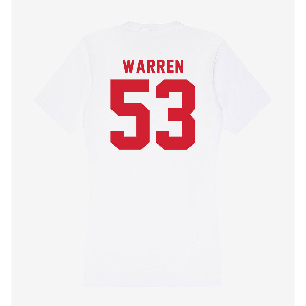 NC State - NCAA Football : Joshua Warren - Women's V-Neck T-Shirt-1