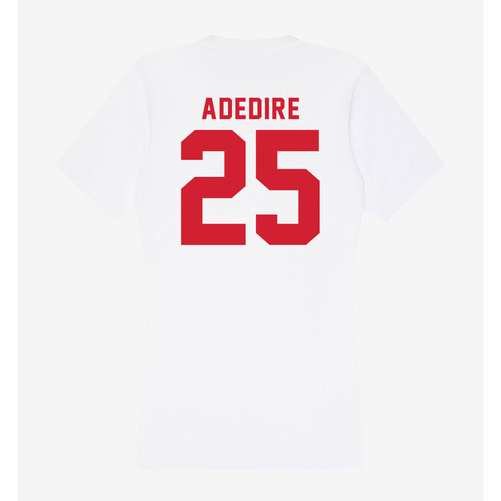 NC State - NCAA Football : Joseph Adedire - Women's V-Neck T-Shirt-1
