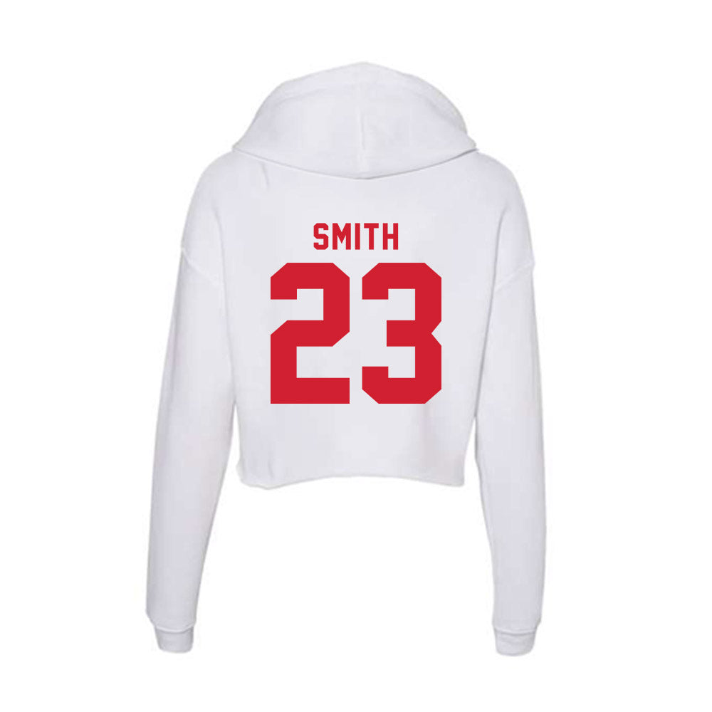 NC State - NCAA Women's Volleyball : Jordan Smith - Women's Crop Fleece Hoodie-1