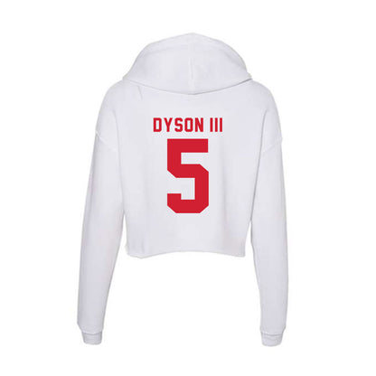 NC State - NCAA Football : Harvey Dyson III - Women's Crop Fleece Hoodie-1