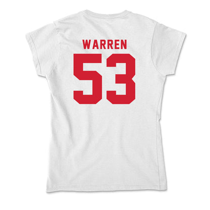 NC State - NCAA Football : Joshua Warren - Soft Style Women’s T-Shirt-1