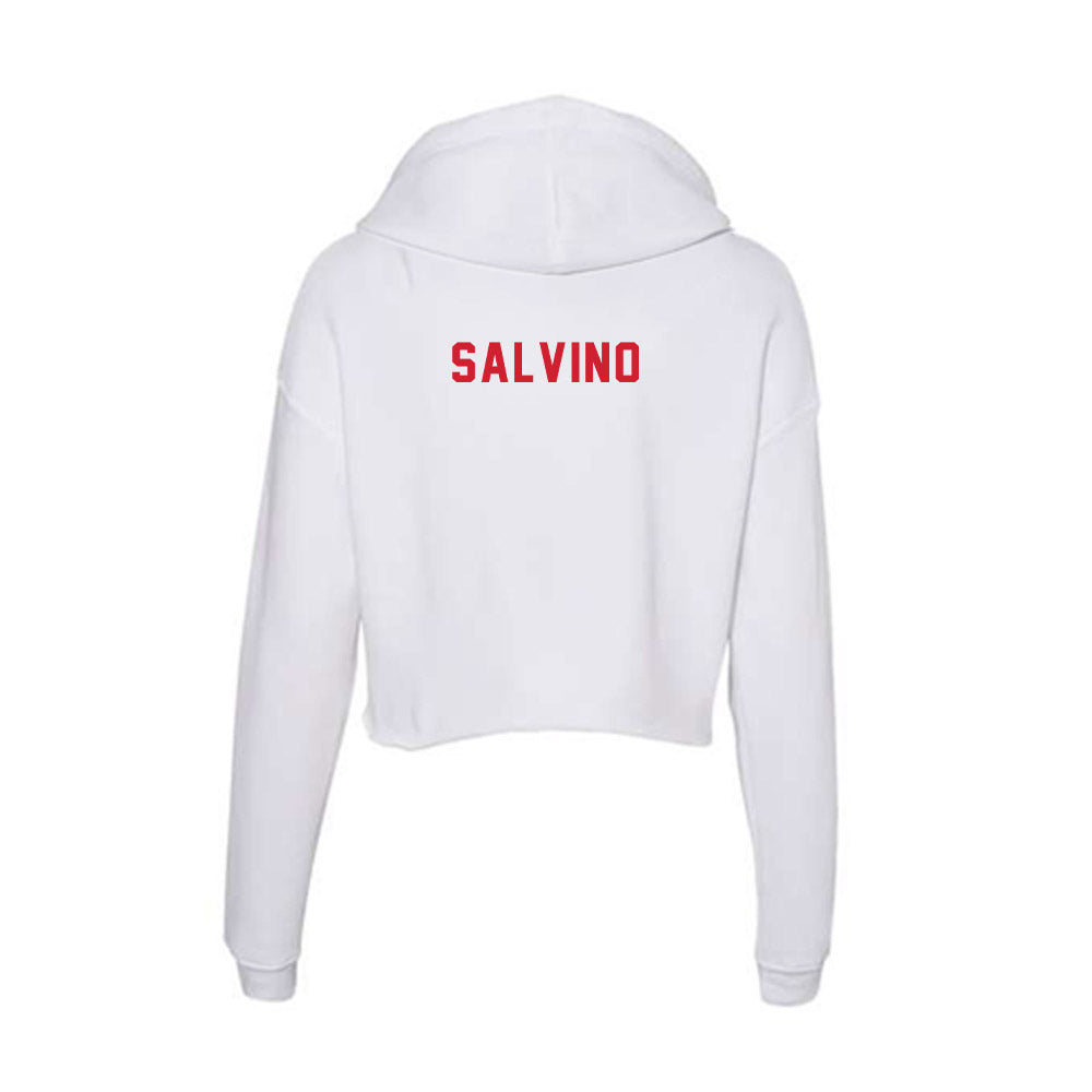 NC State - NCAA Women's Swimming & Diving : Teia Salvino - Women's Crop Fleece Hoodie-1