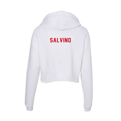 NC State - NCAA Women's Swimming & Diving : Teia Salvino - Women's Crop Fleece Hoodie-1