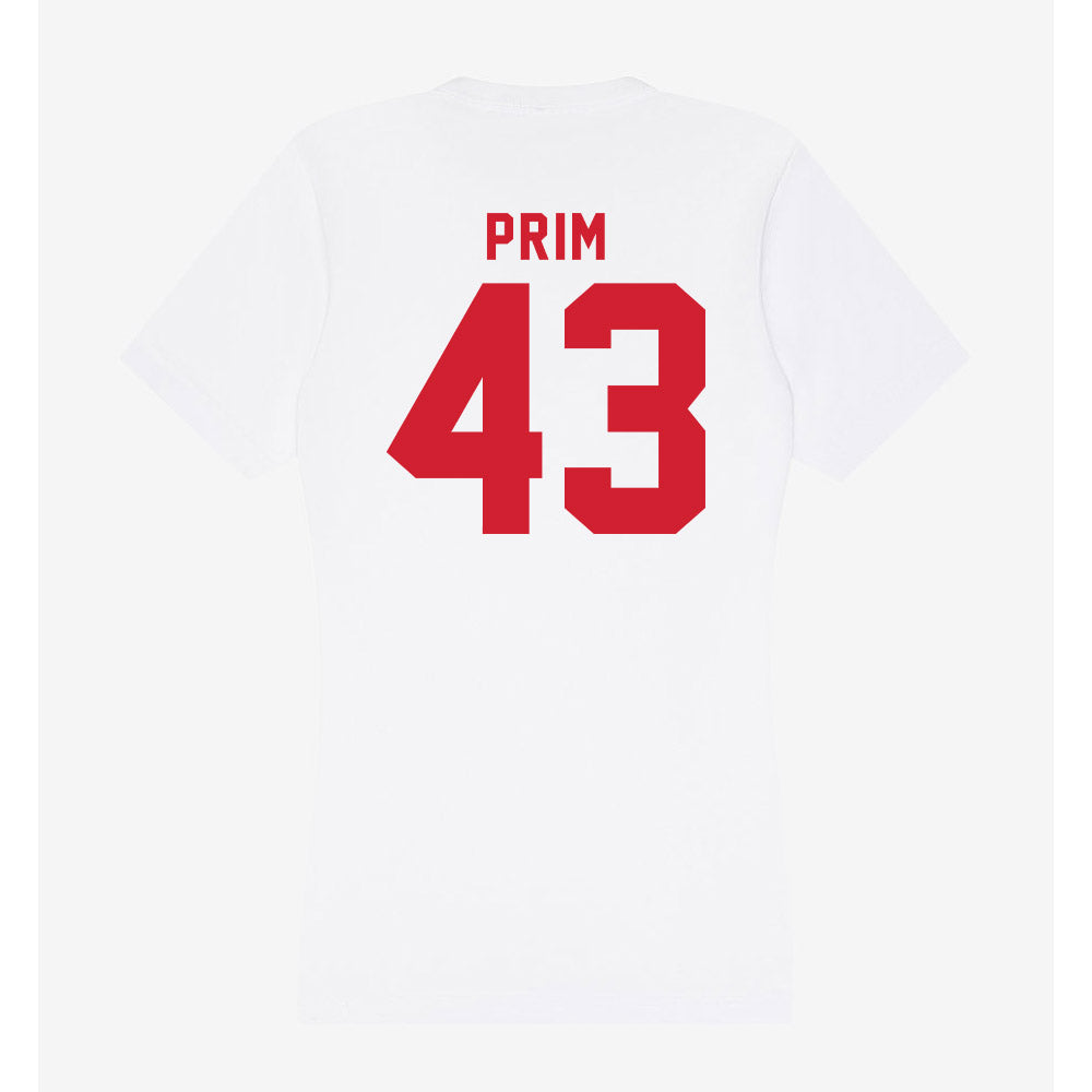 NC State - NCAA Football : AJ Prim - Women's V-Neck T-Shirt-1