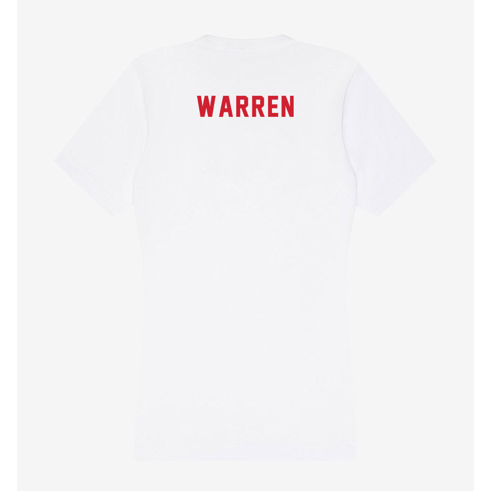 NC State - NCAA Football : Tyran Warren - Women's V-Neck T-Shirt-1