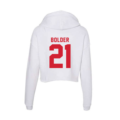 NC State - NCAA Football : Je'rel Bolder - Women's Crop Fleece Hoodie-1