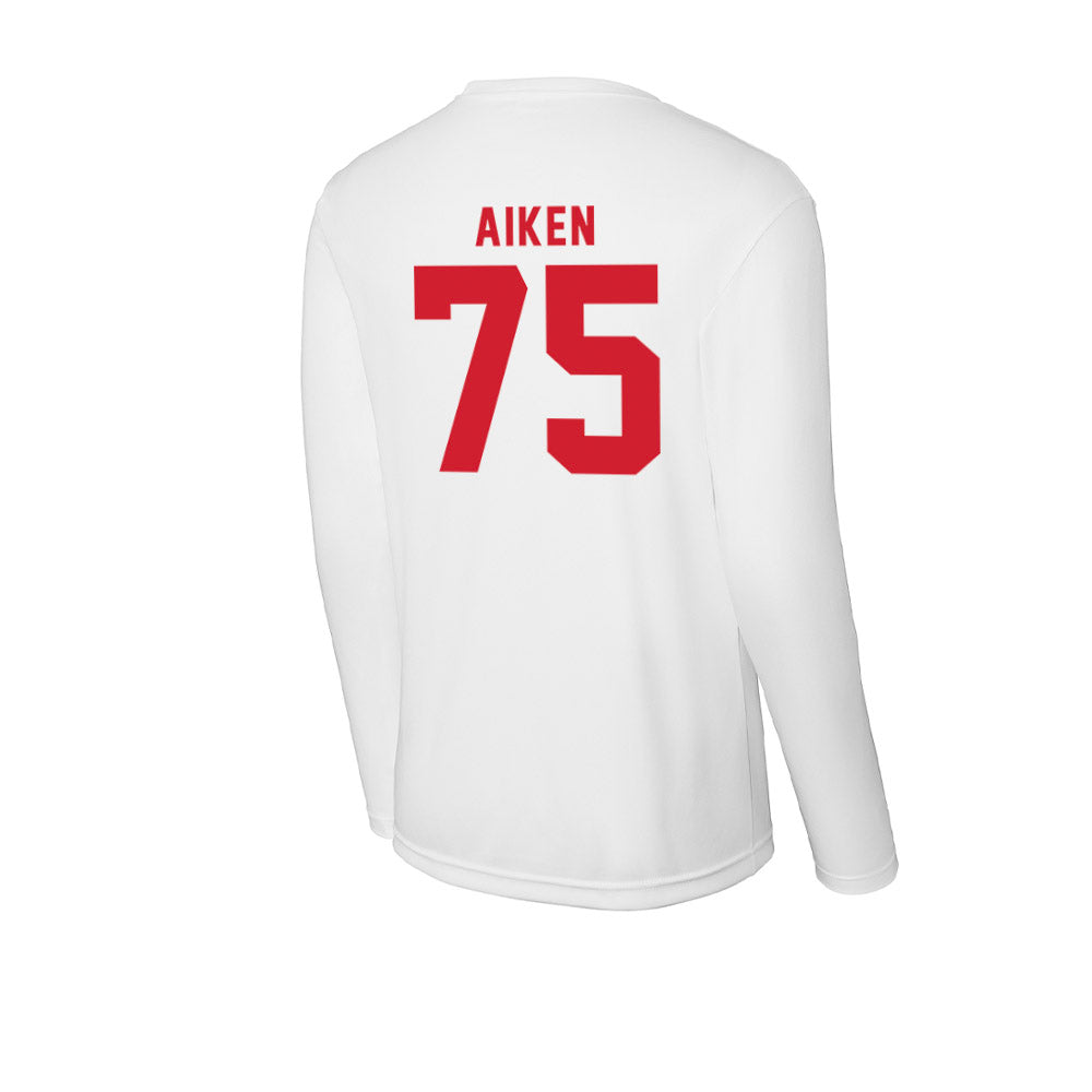 NC State - NCAA Football : Tre Aiken - Activewear Long Sleeve T-Shirt-1