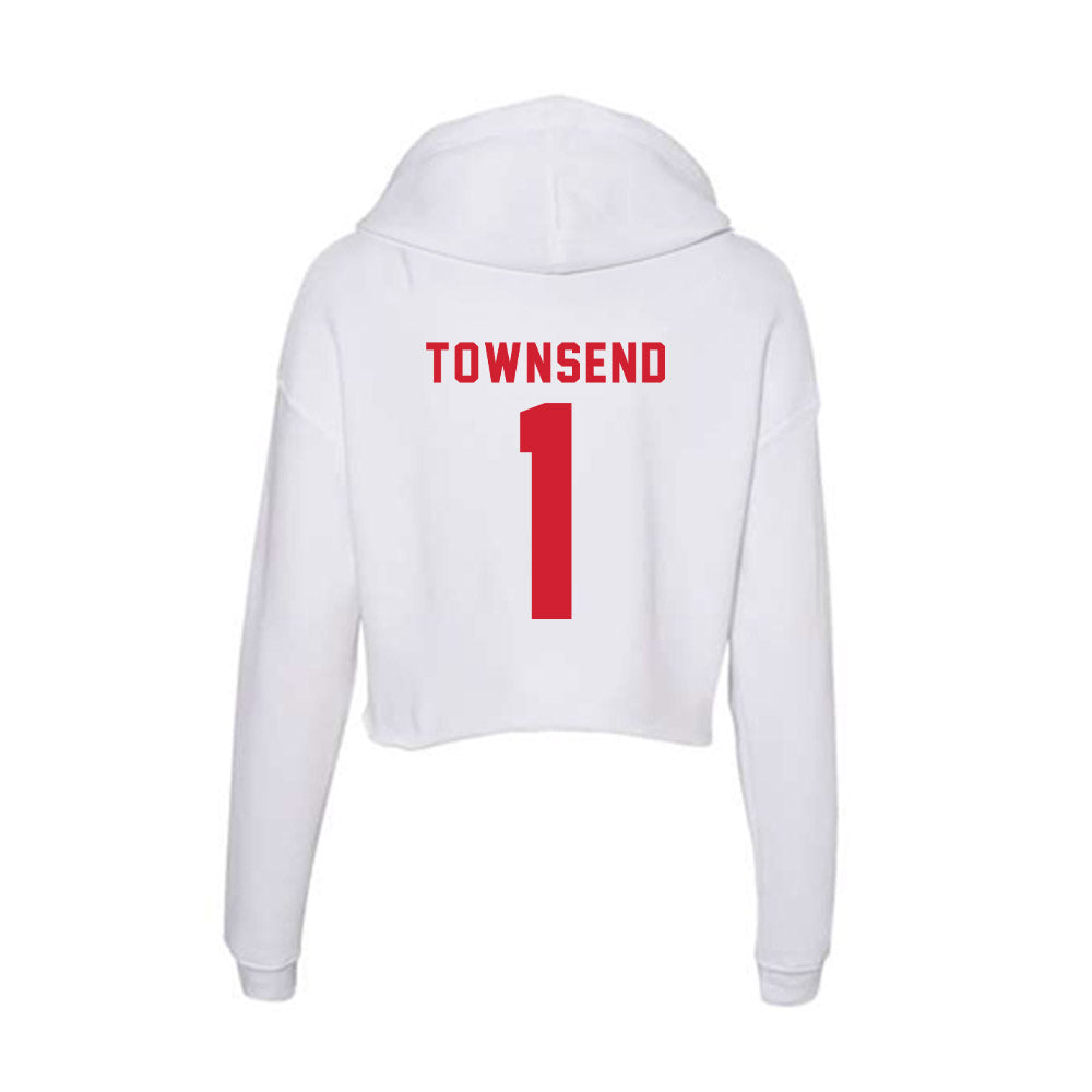 NC State - NCAA Softball : Maia Townsend - Women's Crop Fleece Hoodie-1