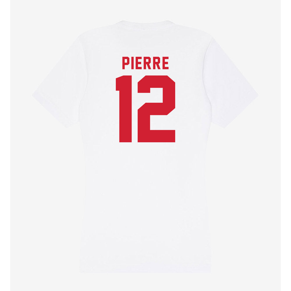 NC State - NCAA Women's Basketball : Khamil Pierre - Women's V-Neck T-Shirt-1