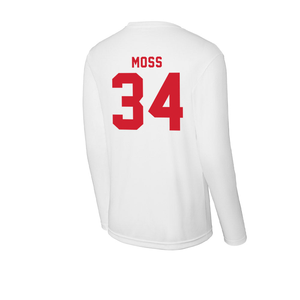 NC State - NCAA Football : Noah Moss - Activewear Long Sleeve T-Shirt-1