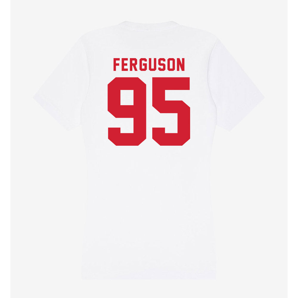 NC State - NCAA Football : Jacquey Ferguson - Women's V-Neck T-Shirt-1