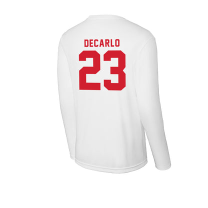 NC State - NCAA Baseball : Vincent DeCarlo - Activewear Long Sleeve T-Shirt-1