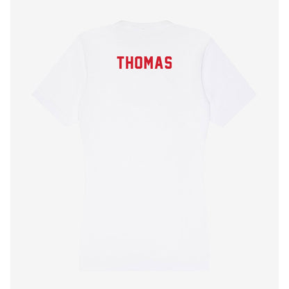 NC State - NCAA Women's Gymnastics : Syniya Thomas - Women's V-Neck T-Shirt-1
