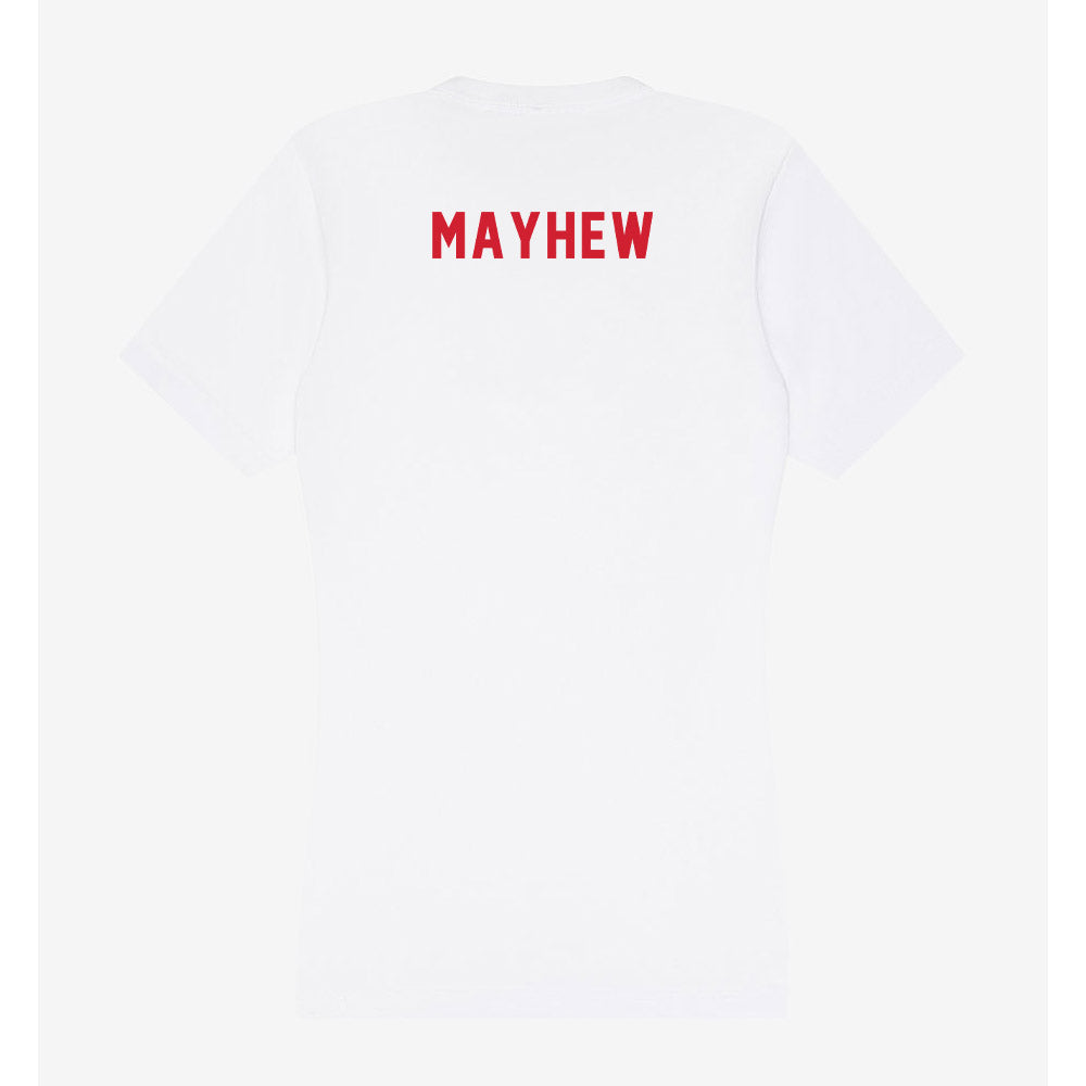 NC State - NCAA Women's Track & Field : Alexis Mayhew - Women's V-Neck T-Shirt-1