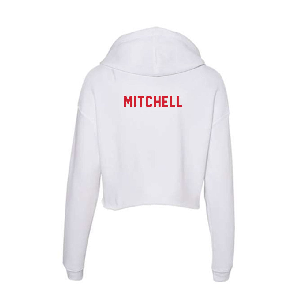 NC State - NCAA Women's Track & Field : Iniyah Mitchell - Women's Crop Fleece Hoodie-1