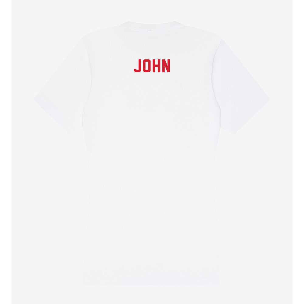 NC State - NCAA Men's Track & Field : Ryan John - Women's V-Neck T-Shirt-1