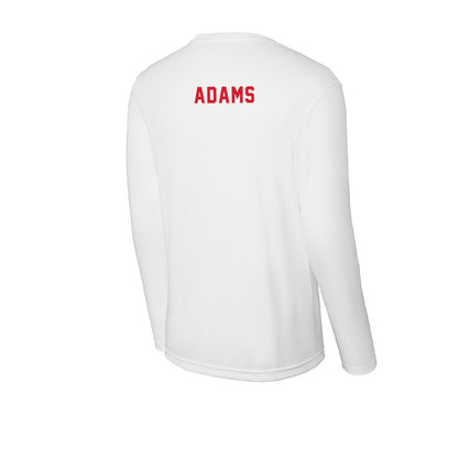 NC State - NCAA Men's Track & Field : Tyson Adams - Activewear Long Sleeve T-Shirt-1