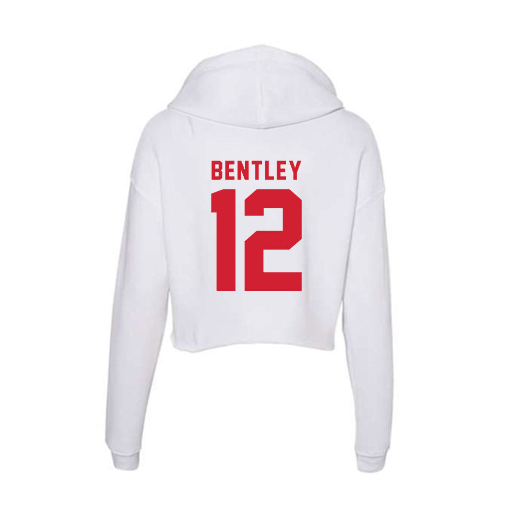 NC State - NCAA Baseball : Quinn Bentley - Women's Crop Fleece Hoodie-1