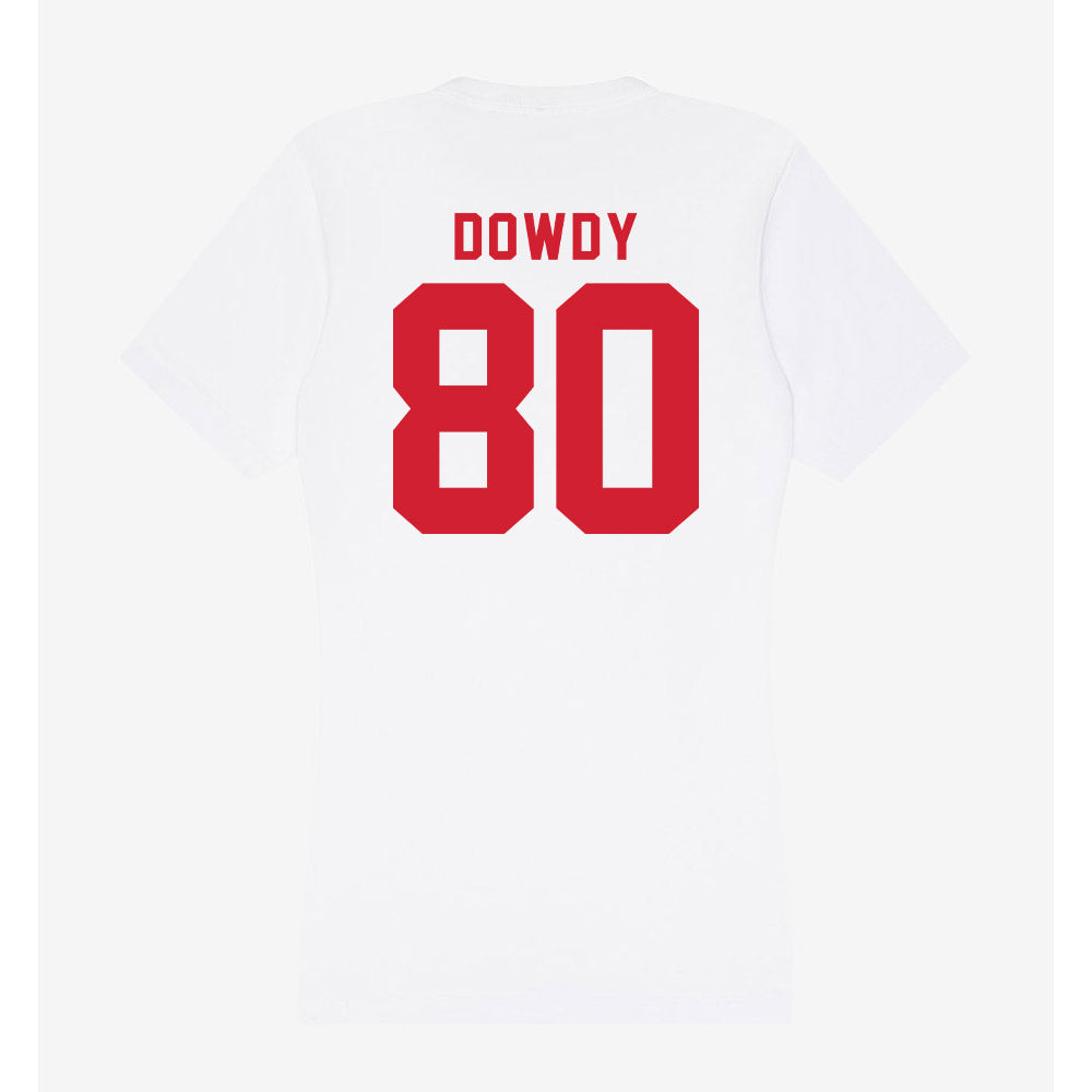 NC State - NCAA Football : Ethan Dowdy - Women's V-Neck T-Shirt-1