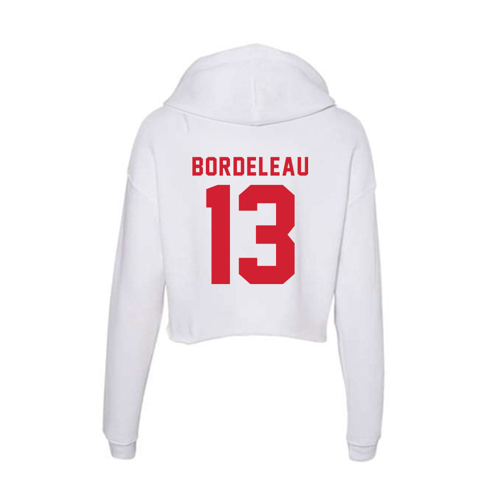 NC State - NCAA Women's Soccer : Jade Bordeleau - Women's Crop Fleece Hooded Sweatshirt-1