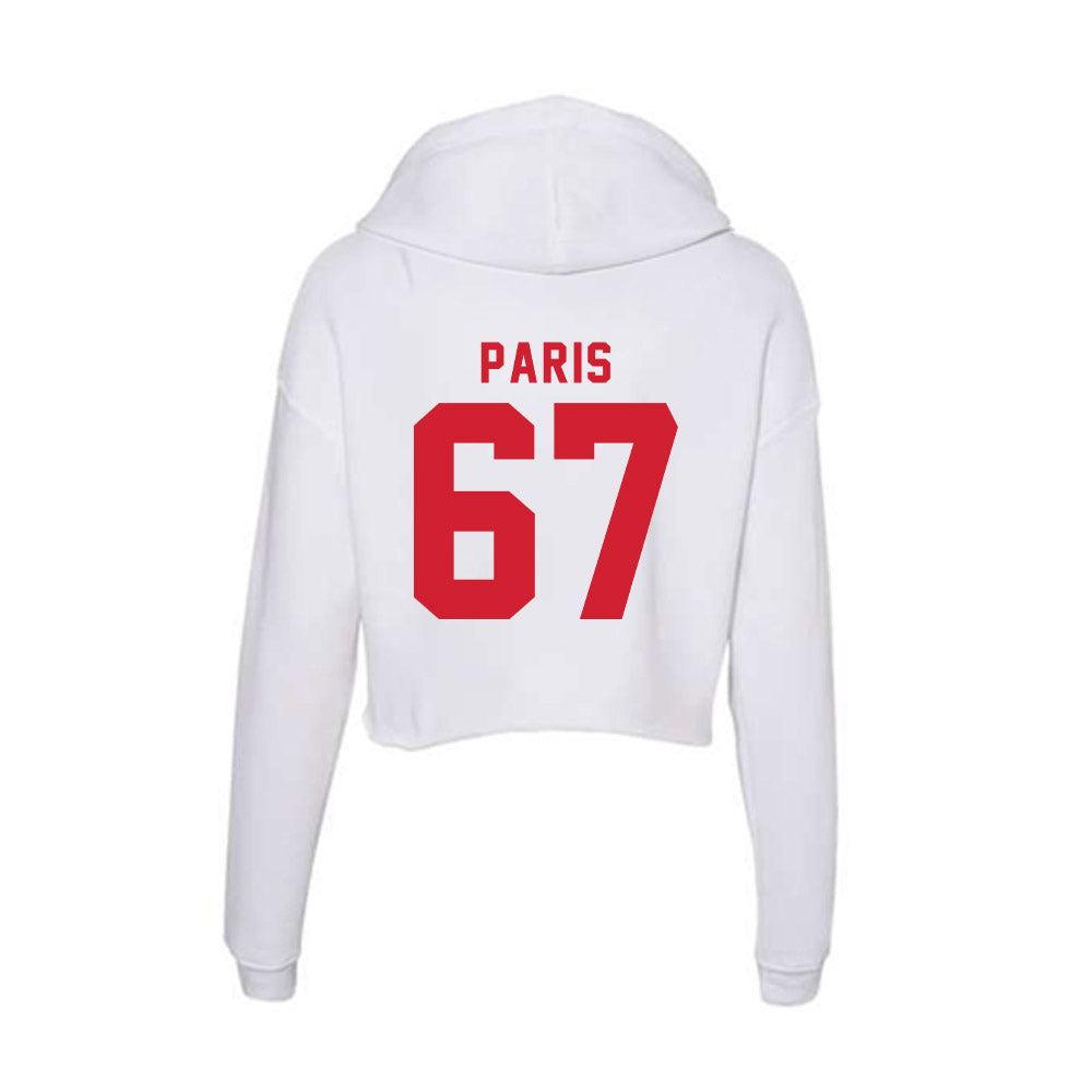 NC State - NCAA Football : Henri Paris - Women's Crop Fleece Hooded Sweatshirt-1
