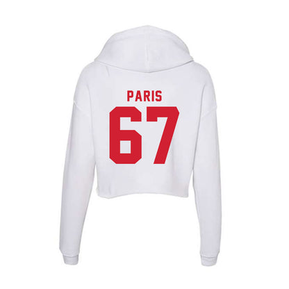 NC State - NCAA Football : Henri Paris - Women's Crop Fleece Hooded Sweatshirt-1