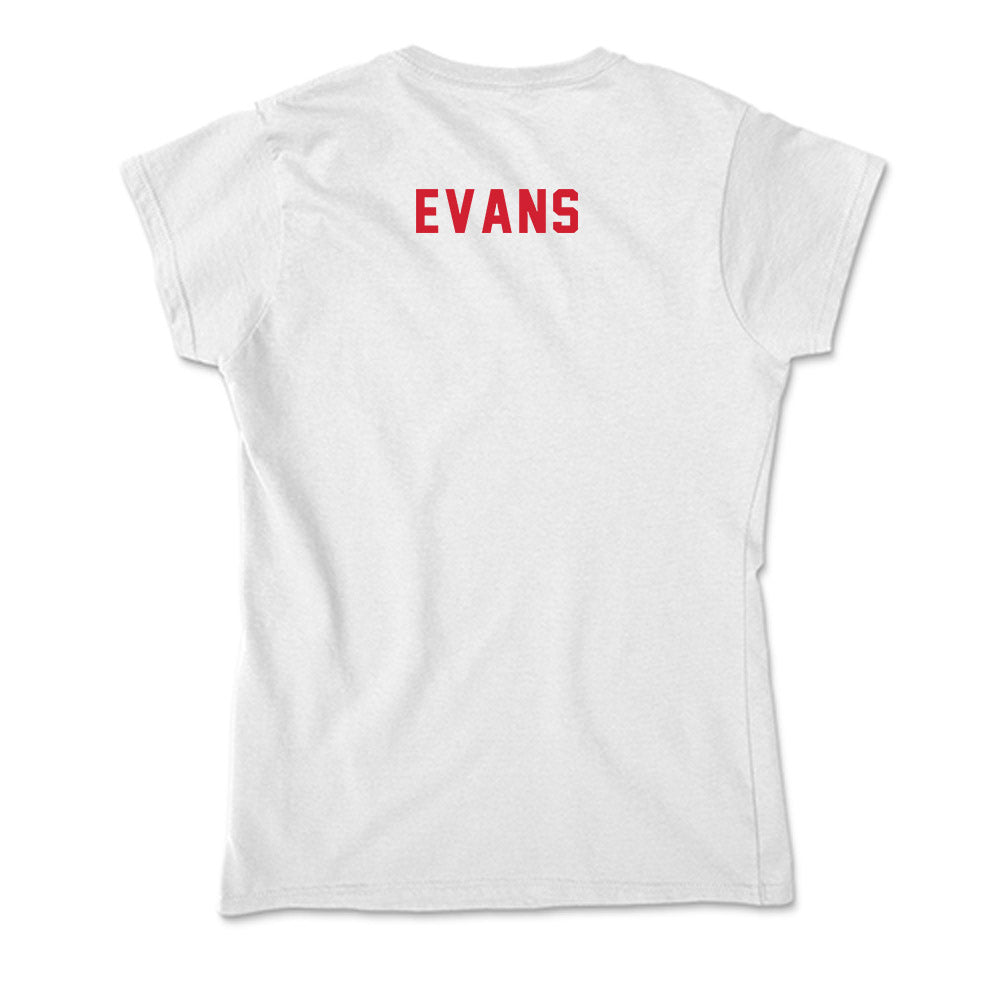 NC State - NCAA Men's Basketball : Kyle Evans - Soft Style Women’s T-Shirt-1