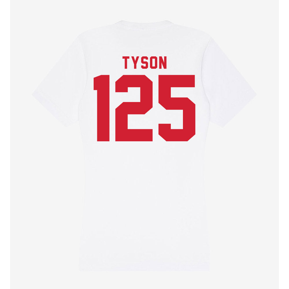 NC State - NCAA Wrestling : Marcus Tyson - Women's V-Neck T-Shirt-1