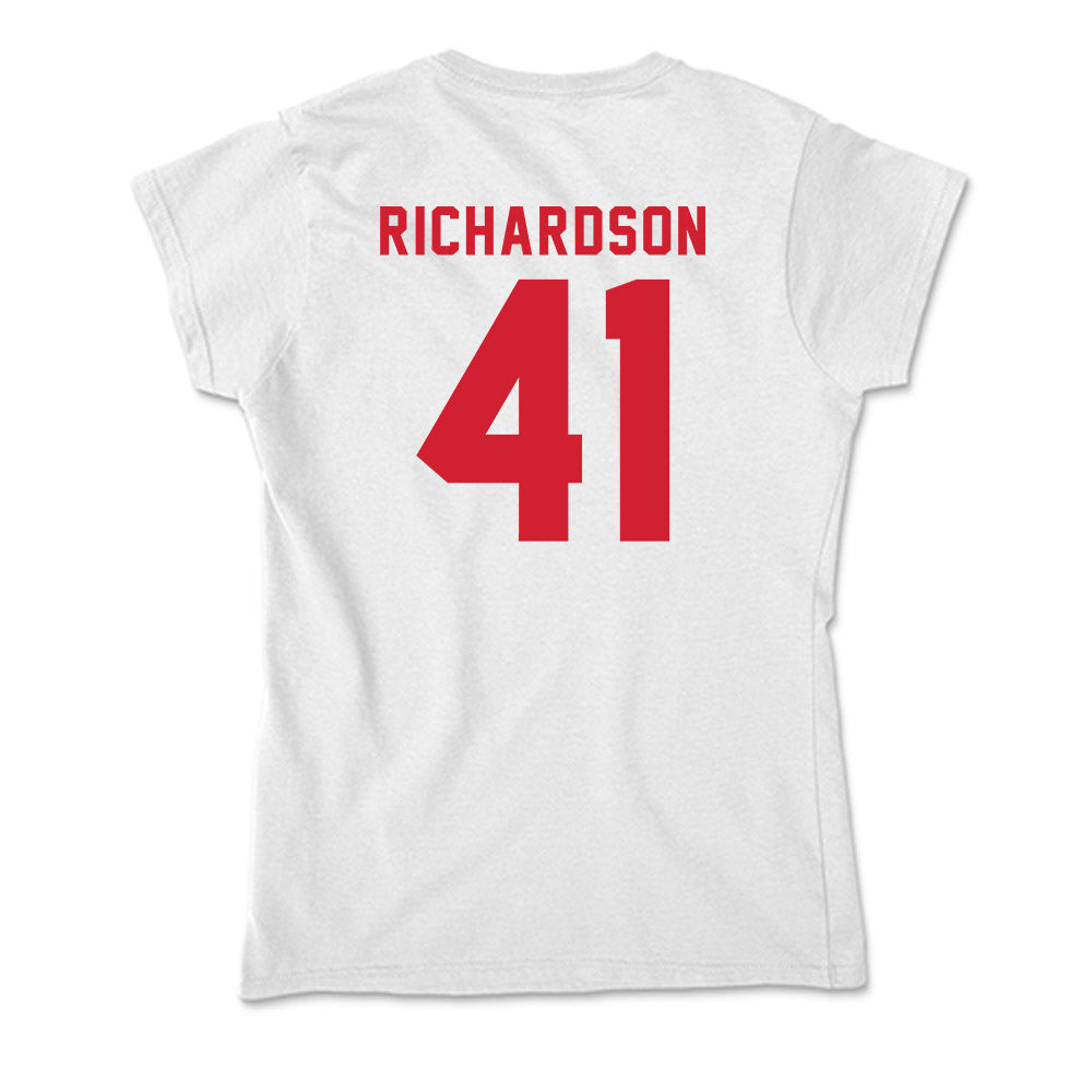 NC State - NCAA Football : AJ Richardson - Soft Style Women’s T-Shirt-1