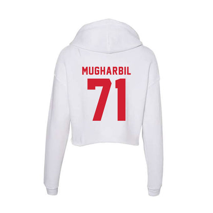 NC State - NCAA Football : Yousef Mugharbil - Women's Crop Fleece Hoodie-1