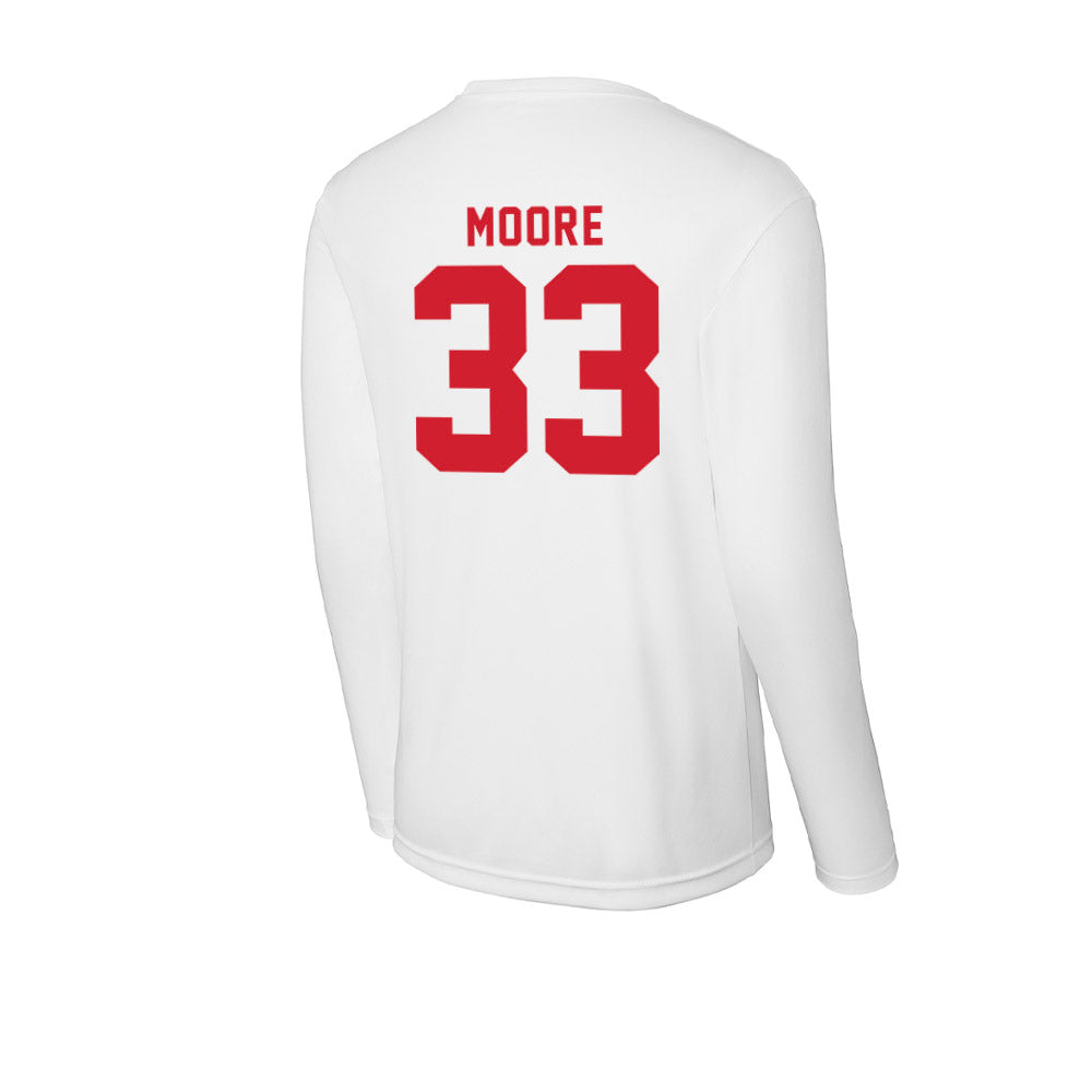 NC State - NCAA Football : Zykir Moore - Activewear Long Sleeve T-Shirt-1