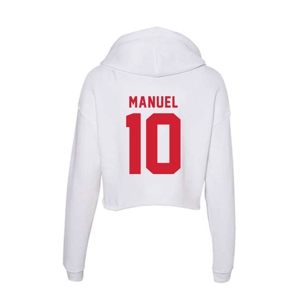 NC State - NCAA Baseball : Truitt Manuel - Women's Crop Fleece Hoodie-1