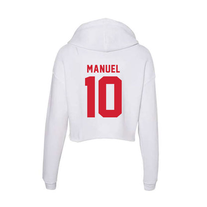 NC State - NCAA Baseball : Truitt Manuel - Women's Crop Fleece Hoodie-1