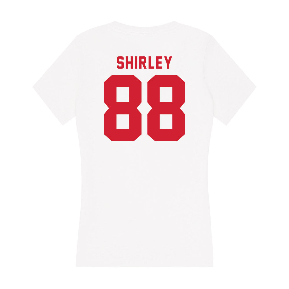 NC State - NCAA Football : Isaiah Shirley - Women's V-Neck T-Shirt-1