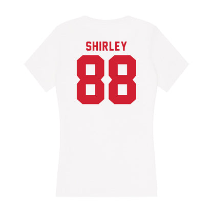 NC State - NCAA Football : Isaiah Shirley - Women's V-Neck T-Shirt-1