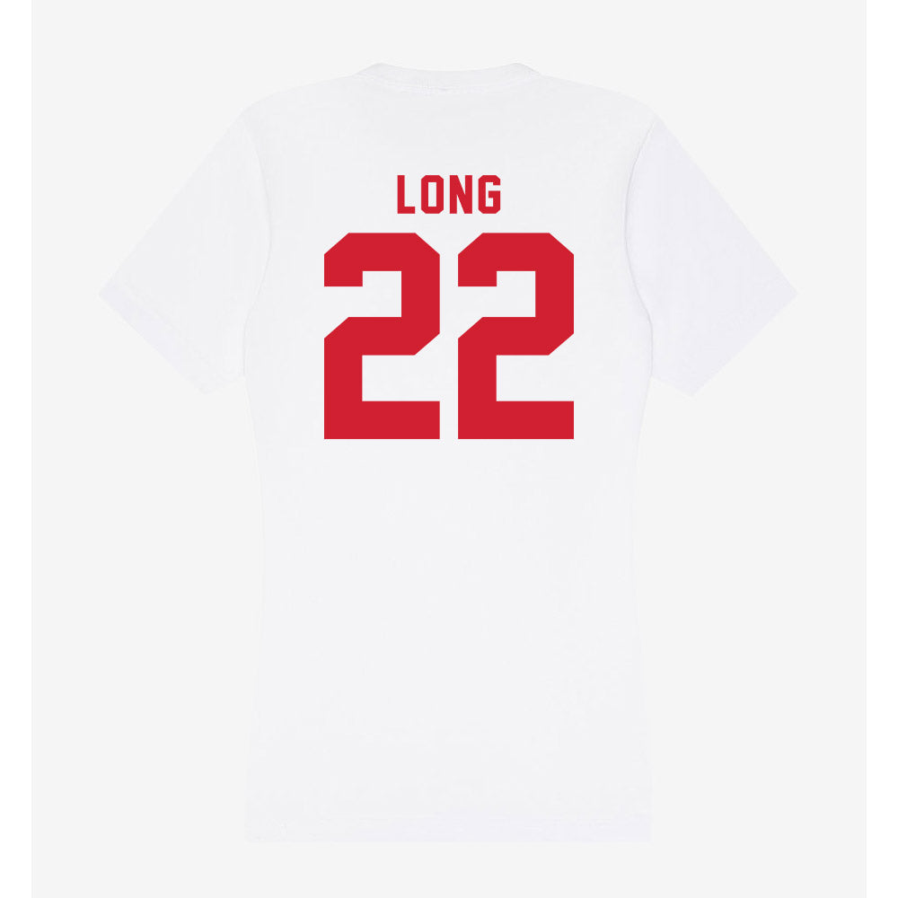 NC State - NCAA Women's Volleyball : Eva Long - Women's V-Neck T-Shirt-1