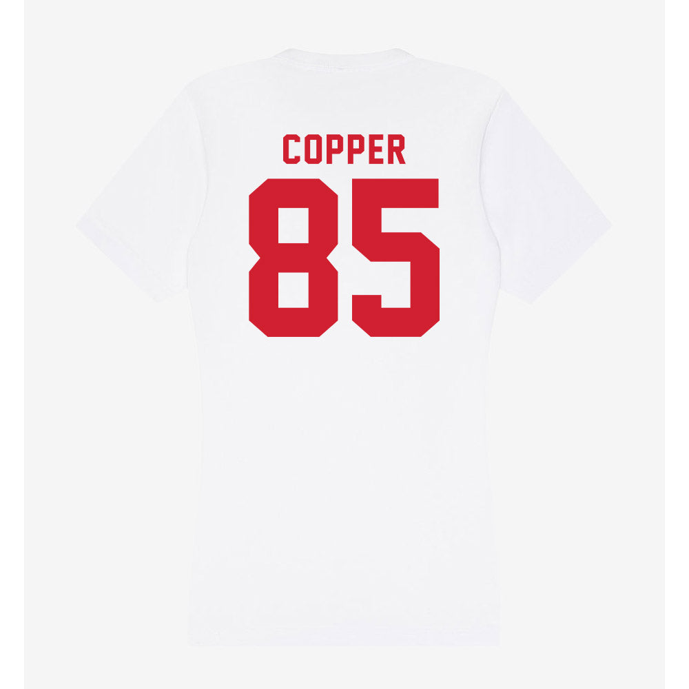 NC State - NCAA Football : Tyreek Copper - Women's V-Neck T-Shirt-1