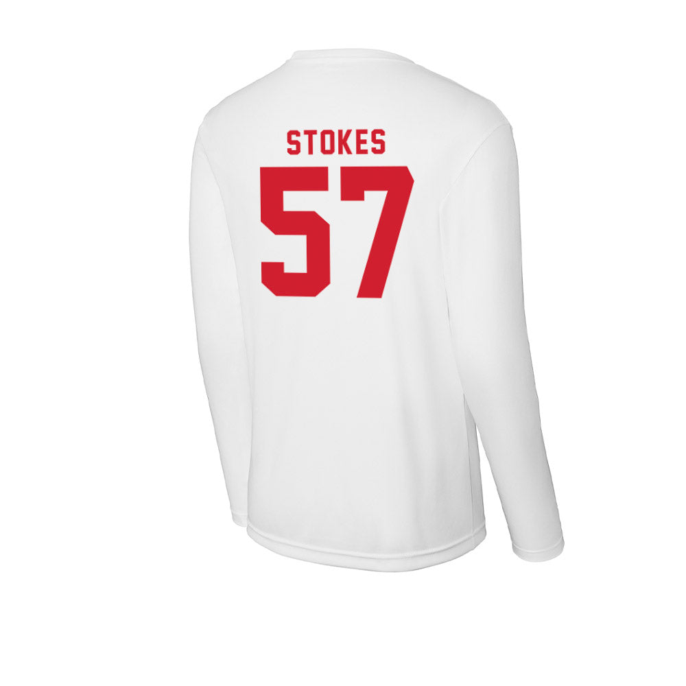 NC State - NCAA Football : Steven Stokes - Activewear Long Sleeve T-Shirt-1