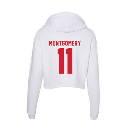 NC State - NCAA Women's Soccer : Carly Montgomery - Women's Crop Fleece Hooded Sweatshirt-1
