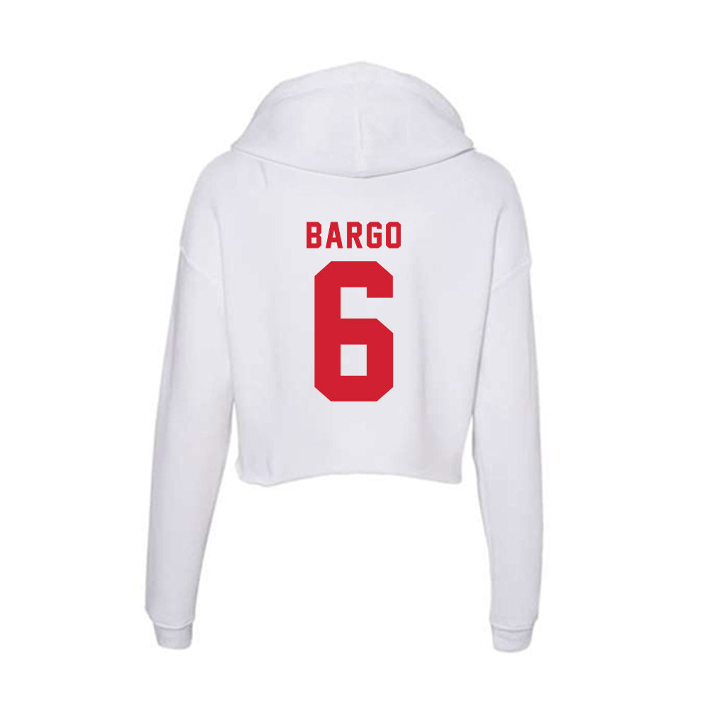 NC State - NCAA Baseball : Dalton Bargo - Women's Crop Fleece Hoodie-1