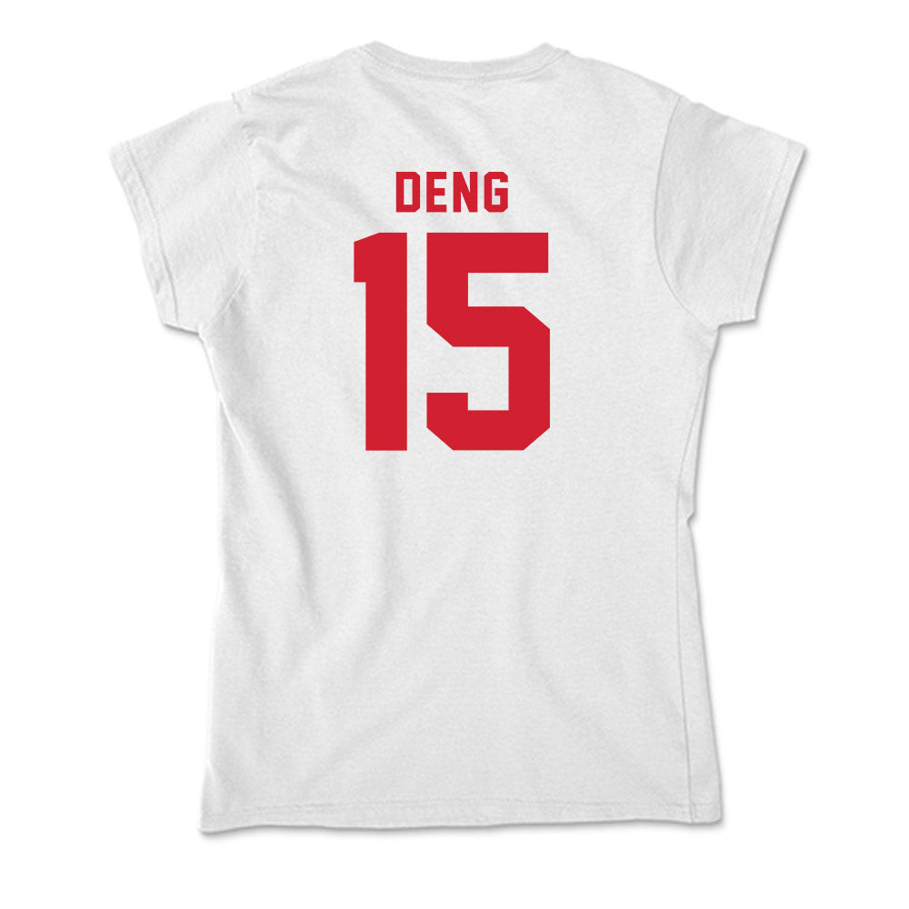 NC State - NCAA Men's Basketball : Jerry Deng - Soft Style Women’s T-Shirt-1