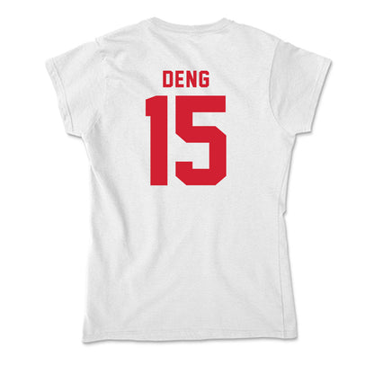 NC State - NCAA Men's Basketball : Jerry Deng - Soft Style Women’s T-Shirt-1