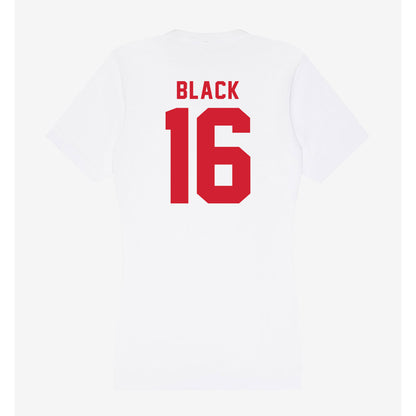 NC State - NCAA Baseball : Collins Black - Women's V-Neck T-Shirt-1
